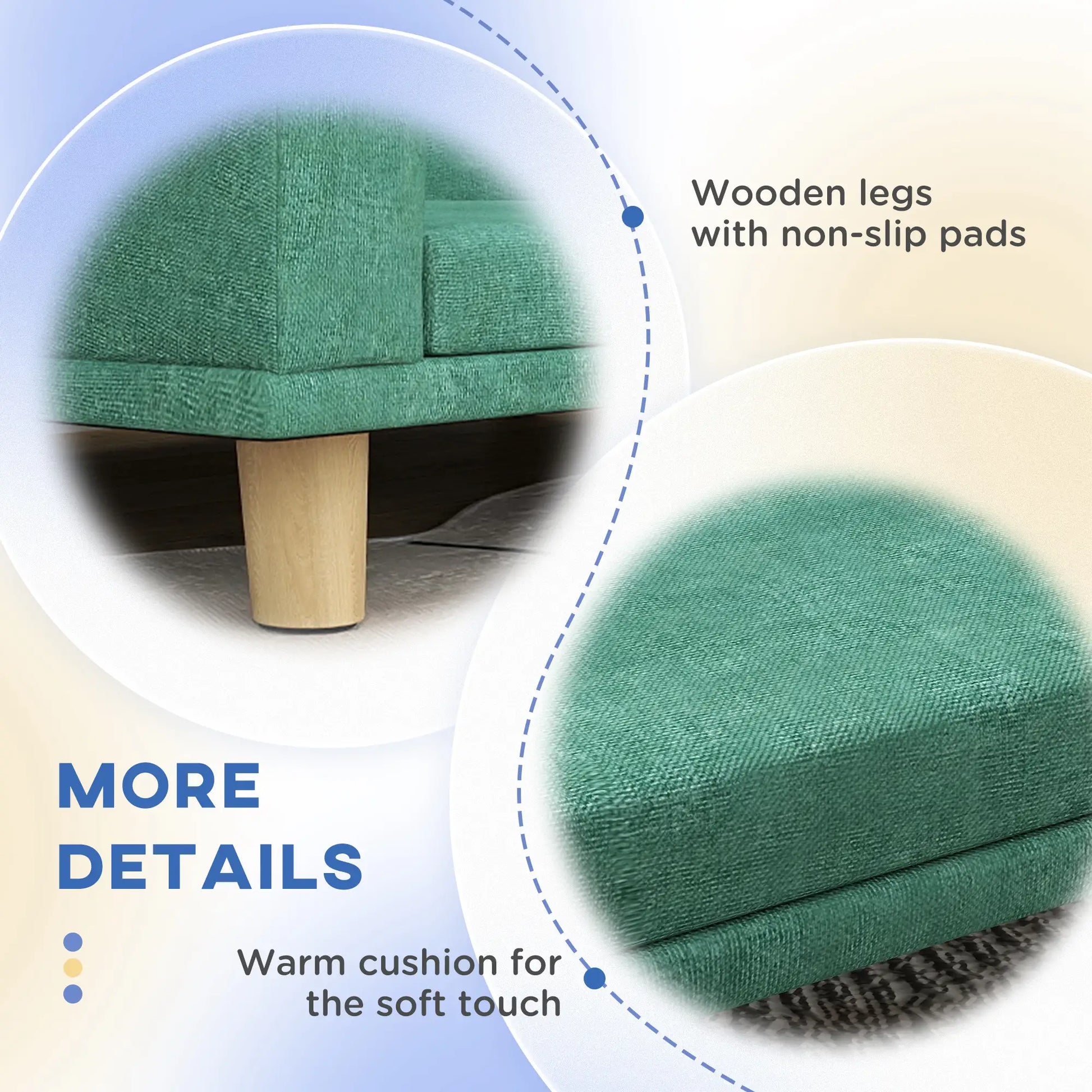 Dog Sofa for Large Dogs, Washable Cover, Anti-Slip Pads, Green Dog Sofas at Gallery Canada