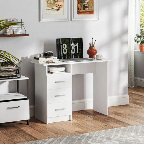 Computer Desk with Drawers, 40 Inch Home Office Desk
