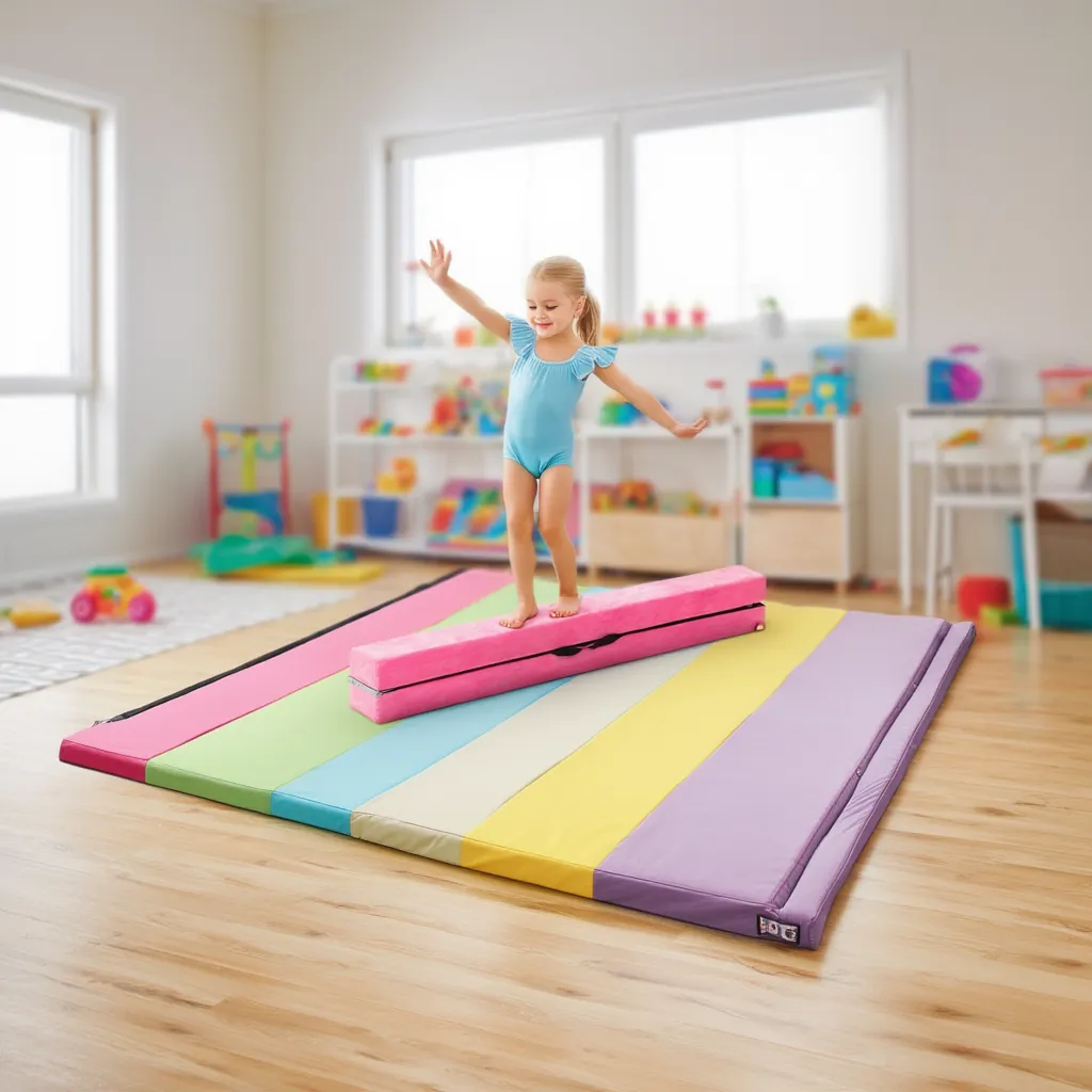 Yoga Set: Gymnastics Mat, Folding Balance Beam Yoga & Gym Mats at Gallery Canada