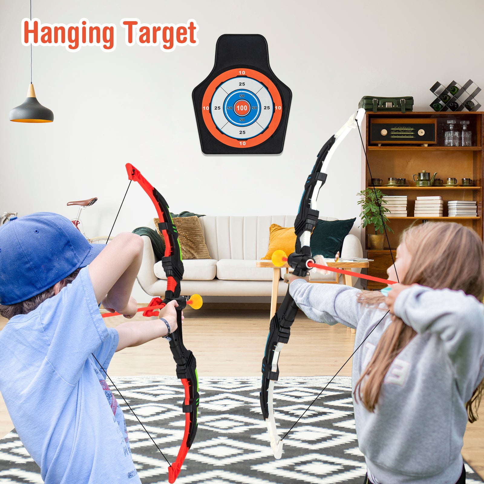 Youth Archery Bow Set, LED Light Up, 20 Suction Cup Arrows, Multicolor Toy Sports at Gallery Canada