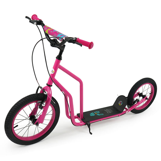 Youth Scooter, Adjustable Handlebar, 16/14-Inch Wheels, Pink Scooters Pink at Gallery Canada