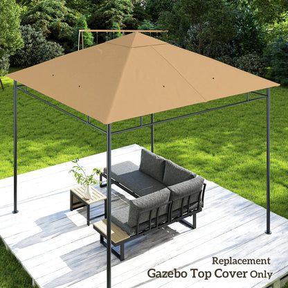 10' X 10' Square Gazebo Replacement Canopy, Beige Gazebo Canopy Replacement at Gallery Canada