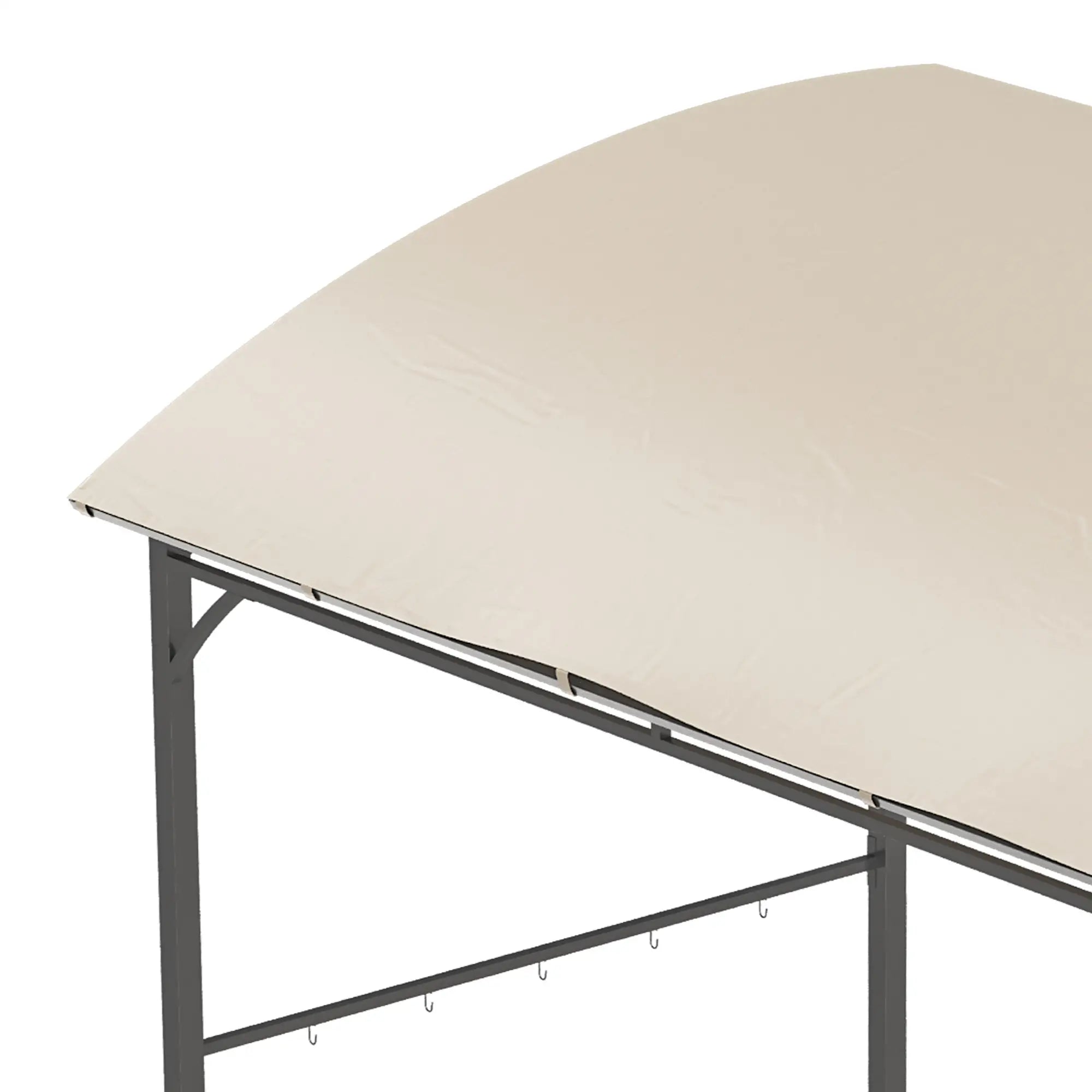 7' x 5' BBQ Grill Gazebo Tent, Steel Frame, Hooks, Beige BBQ Grill Gazebos at Gallery Canada