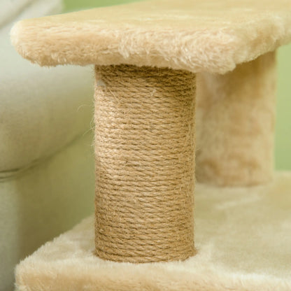 Cat Stairs with Scratching Posts, 23.6" x 15.7" x 26", Beige Dog Stairs at Gallery Canada