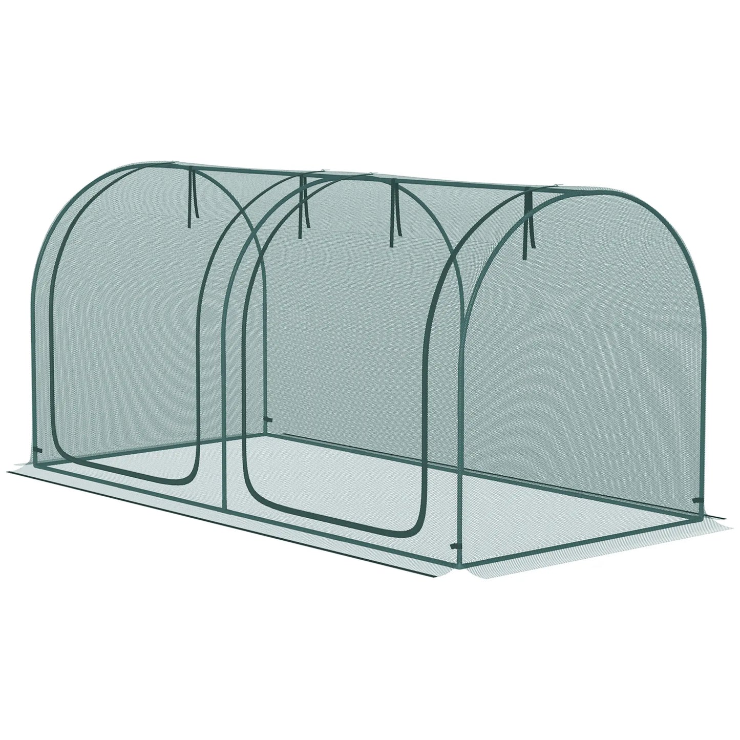 8' x 3' Crop Cage, Garden Plant Protector, Dark Green Walk In Greenhouses Dark Green at Gallery Canada