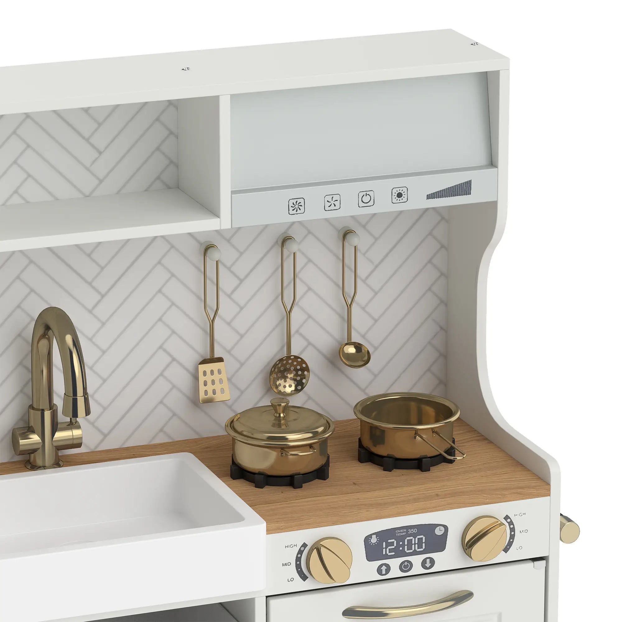 Kids Kitchen Playset With Coffee Machine, 3+, White Play Kitchen at Gallery Canada
