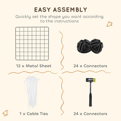 Pet Playpen, DIY Cage For Small Animals, Guinea Pigs, Hedgehogs, Black Houses & Habitats at Gallery Canada