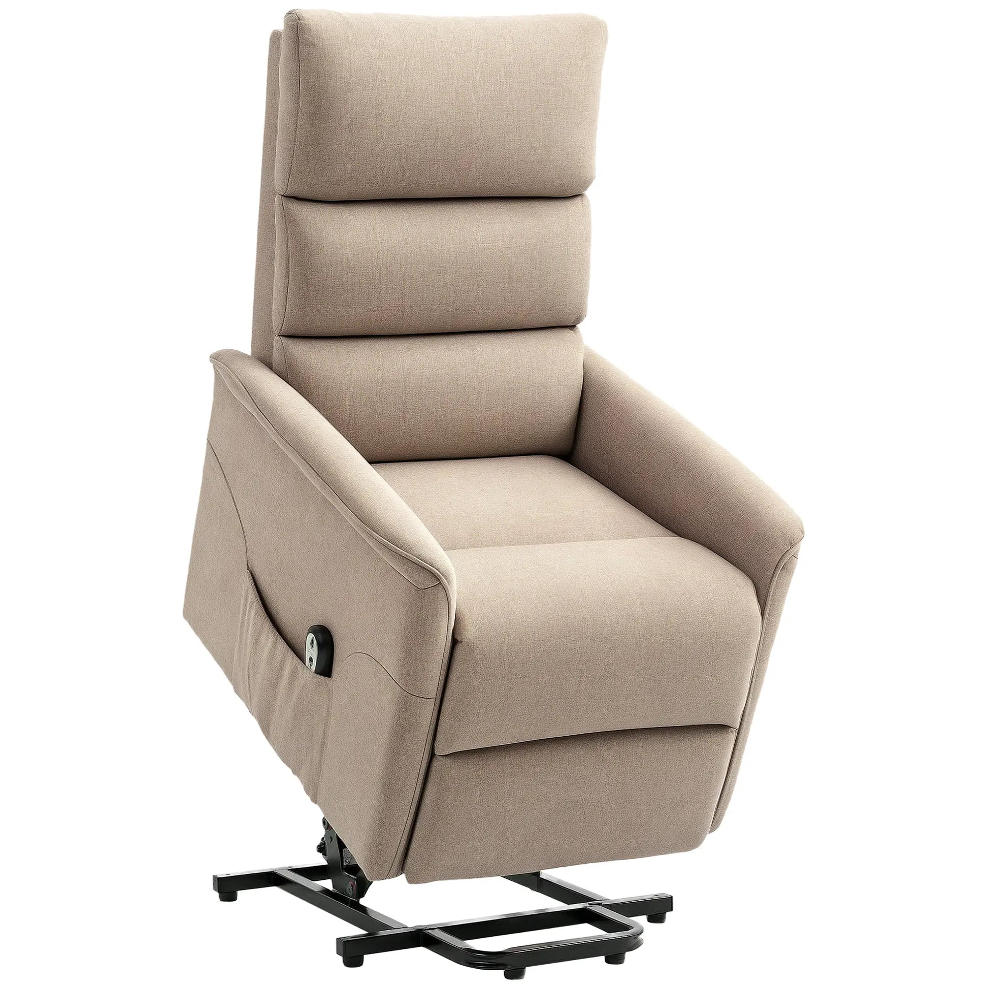 Power Lift Recliner Chair, Remote Control, Side Pockets, Brown Electric Power Lift Chairs Brown at Gallery Canada