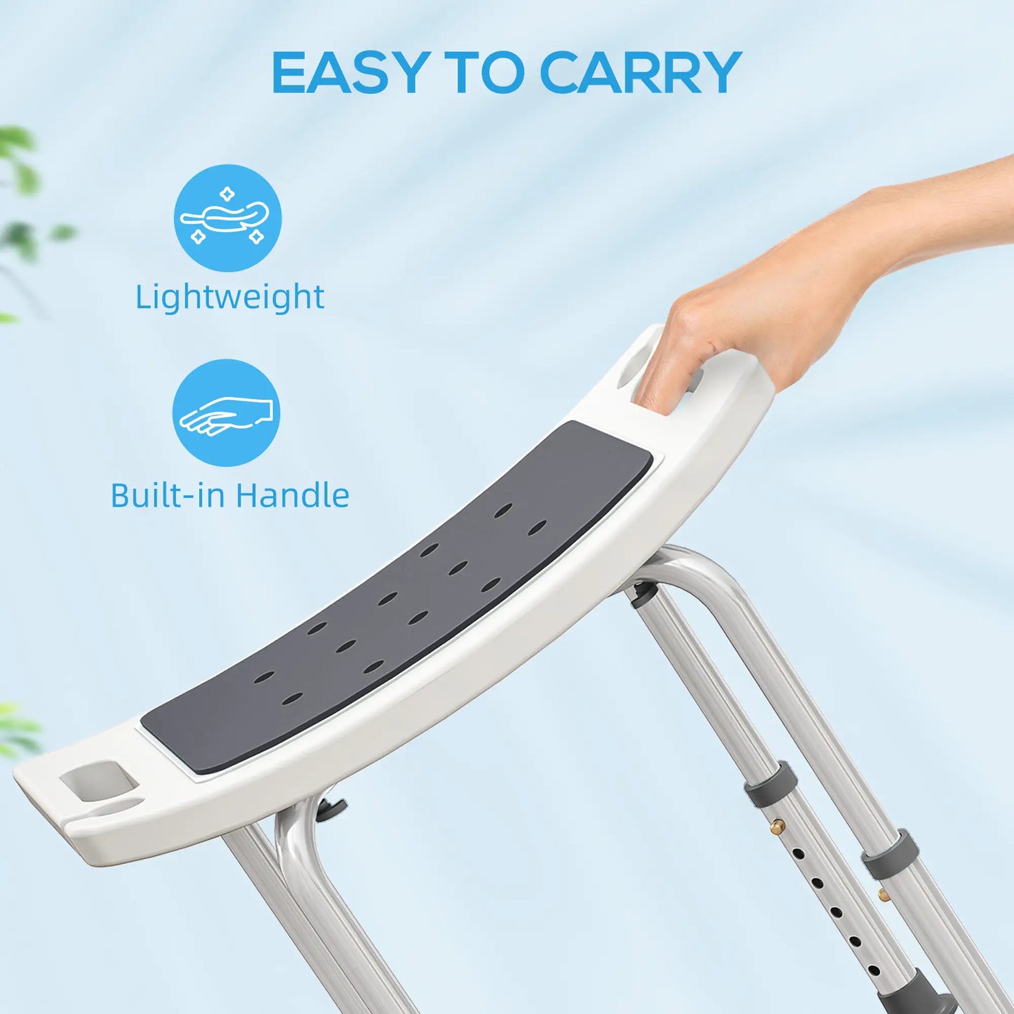Height Adjustable Shower Chair, Padded Bath Seat For Seniors Bath Chairs at Gallery Canada