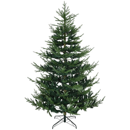 7.5ft Artificial Christmas Tree, Metal Base Artificial Christmas Trees Green at Gallery Canada