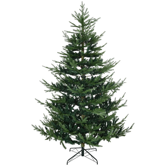 7.5ft Artificial Christmas Tree, Metal Base Artificial Christmas Trees Green at Gallery Canada