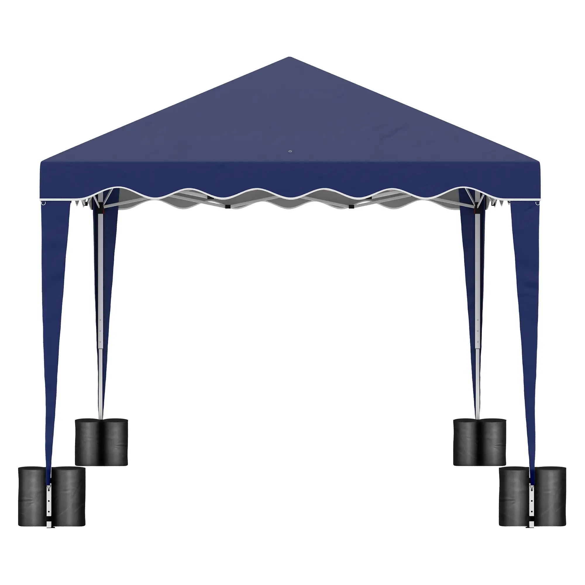 10' x 10' Pop Up Canopy Tent, Adjustable Height, Carry Bag, Blue Pop Up Canopies at Gallery Canada