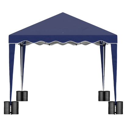 10' x 10' Pop Up Canopy Tent, Adjustable Height, Carry Bag, Blue Pop Up Canopies at Gallery Canada