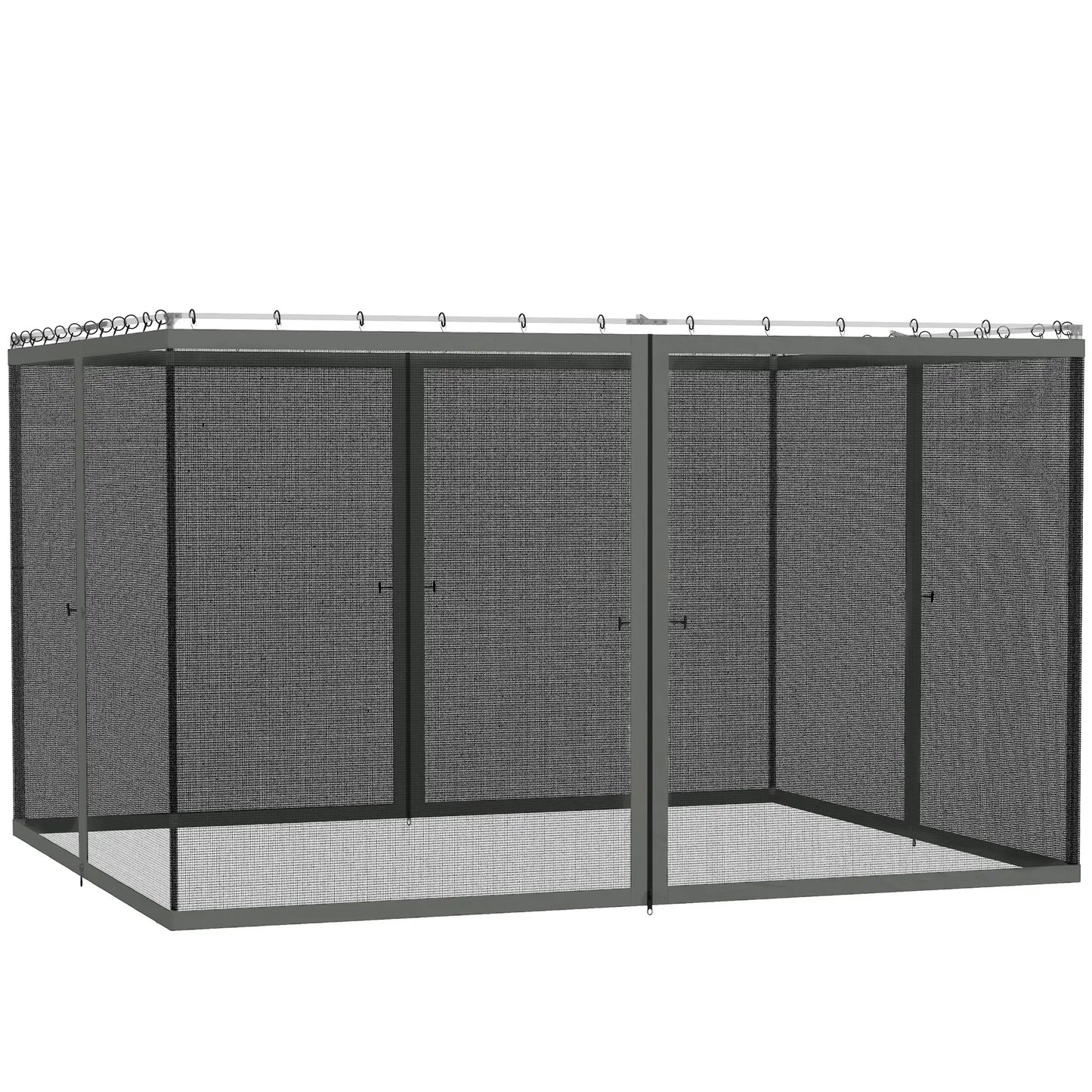 Replacement Mosquito Netting, 10' x 12', Black, Dark Grey Gazebos at Gallery Canada