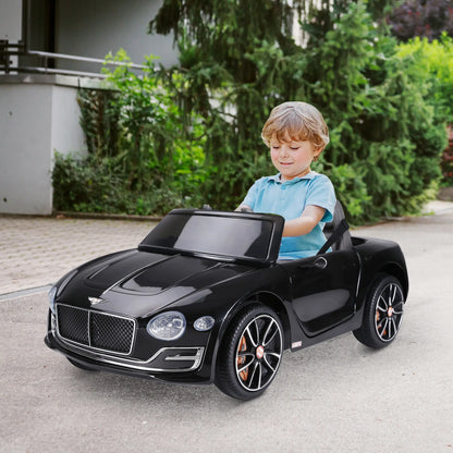 12V Ride On Car, Battery Powered, Parent Remote Control, 2 Speed, Black Electric Toy Cars at Gallery Canada