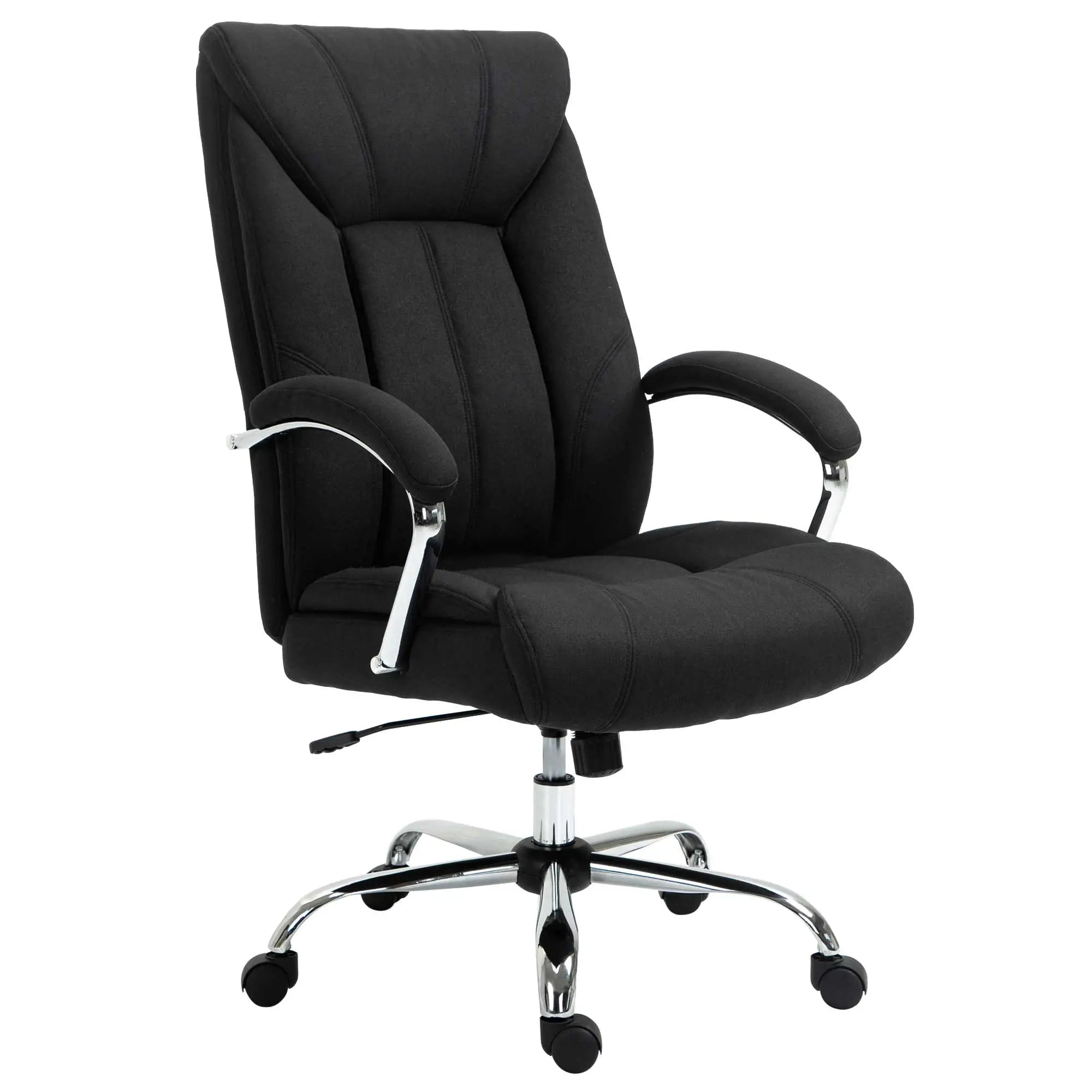Ergonomic High Back Swivel Office Chair, Adjustable Height, Black Executive & Manager Chairs Black at Gallery Canada