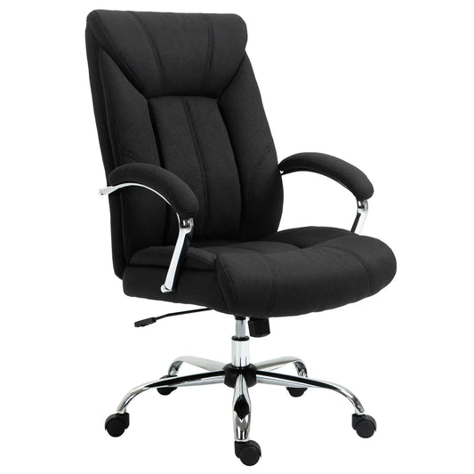 Ergonomic High Back Swivel Office Chair, Adjustable Height, Black Executive & Manager Chairs Black at Gallery Canada