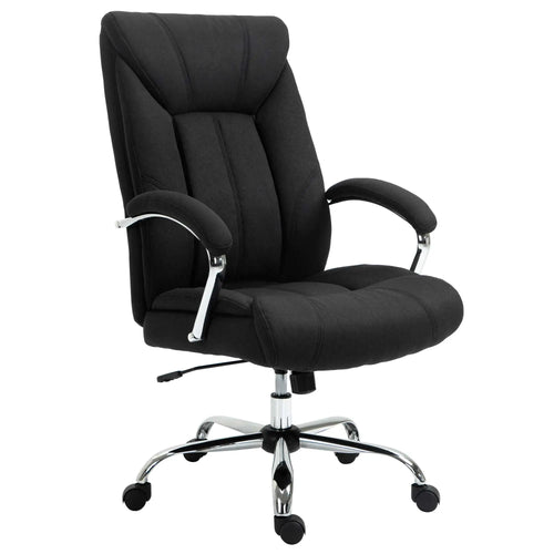Ergonomic High Back Swivel Office Chair, Adjustable Height, Black