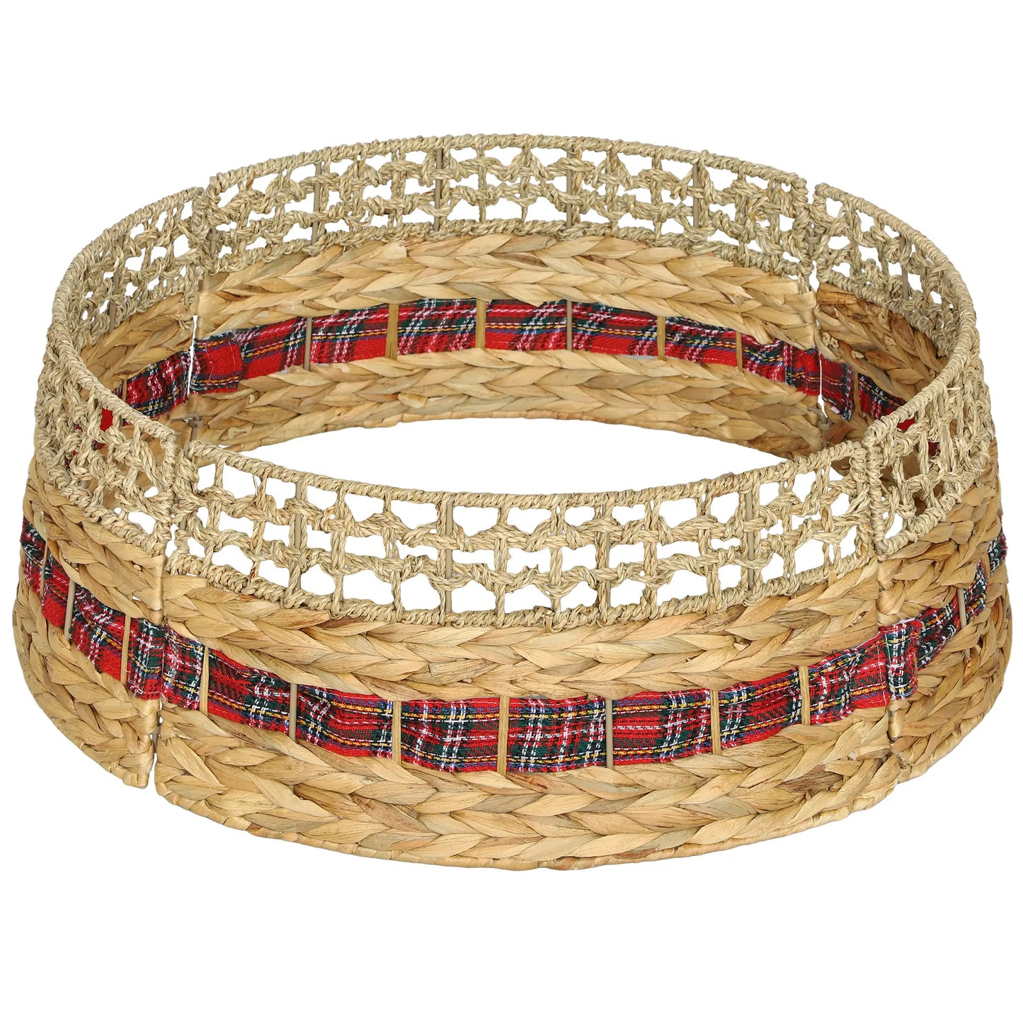 23 Inch Rustic Christmas Tree Skirt, Water Hyacinth Collar, Natural Christmas Trees at Gallery Canada