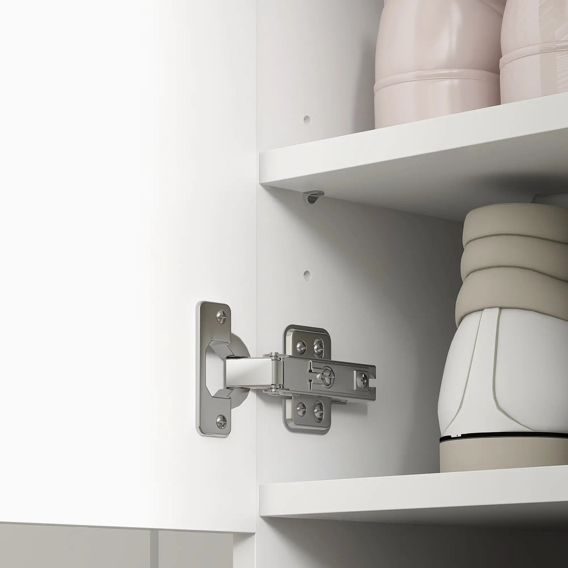 Narrow Shoe Storage Cabinet, Adjustable Shelves for 15 Pairs, White Shoe Storage Cabinets & Racks at Gallery Canada