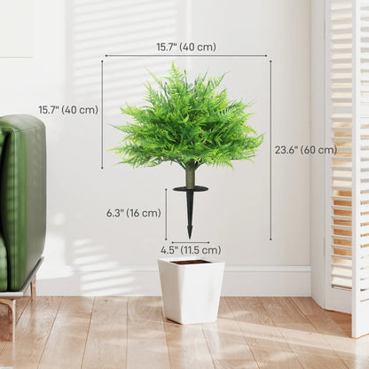 Artificial Boston Ferns, UV-Resistant Fake Plants, Indoor Outdoor Decor, Set of 2 Artificial Trees at Gallery Canada