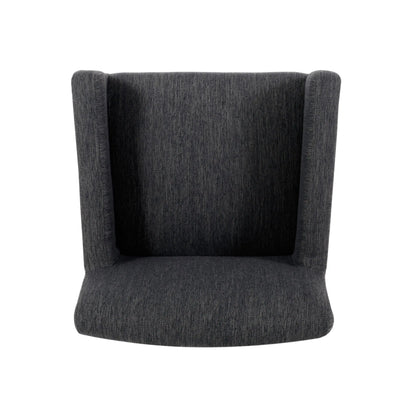 Upholstered Counter Stool, Rubberwood Frame, 24" L x 23" W x 39.5" H, Charcoal Gray Bar Stools at Gallery Canada