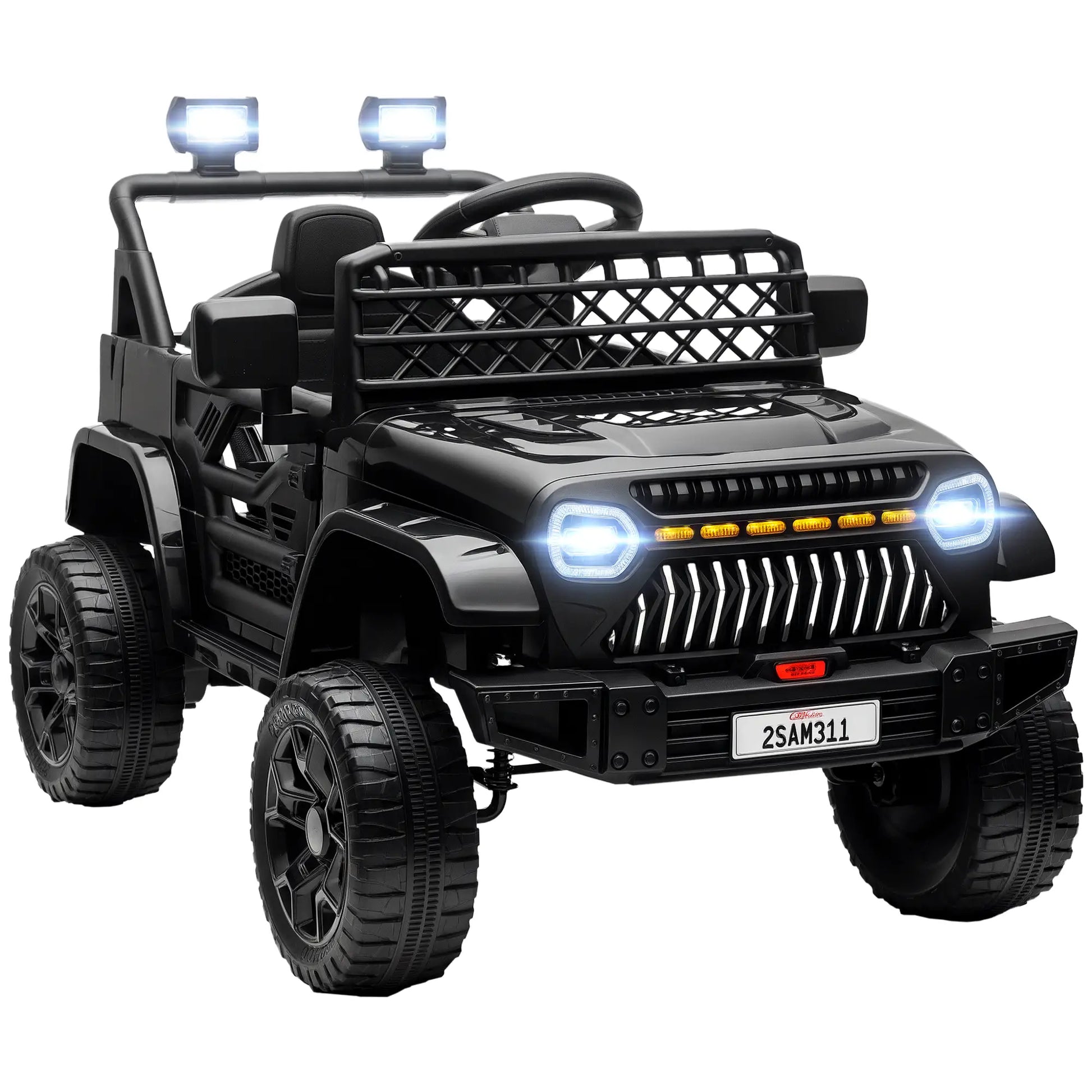 12V Ride On Truck, Electric Car For Kids, Remote Control, Black Electric Toy Cars at Gallery Canada