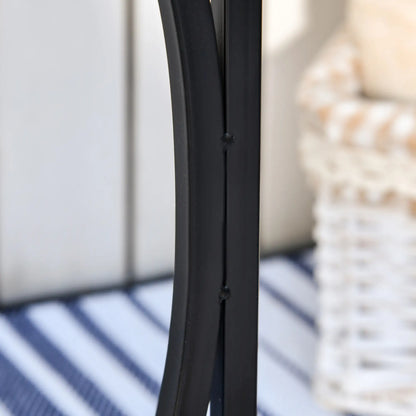 Mosaic Side Table, C Shape Frame, Indoor Outdoor Coffee End Table Patio Side Tables at Gallery Canada