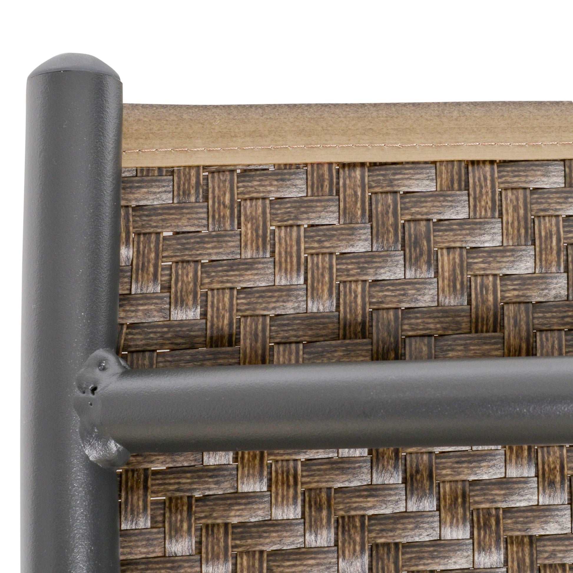 3 Pc Patio Wicker Rocking Chair Set, Outdoor PE Rattan, Brown Outdoor Rocking Chairs at Gallery Canada