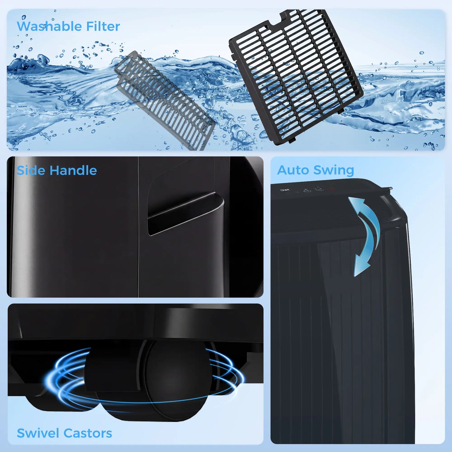 12000 BTU Portable Air Conditioner, 5-in-1, Black Air Conditioner at Gallery Canada