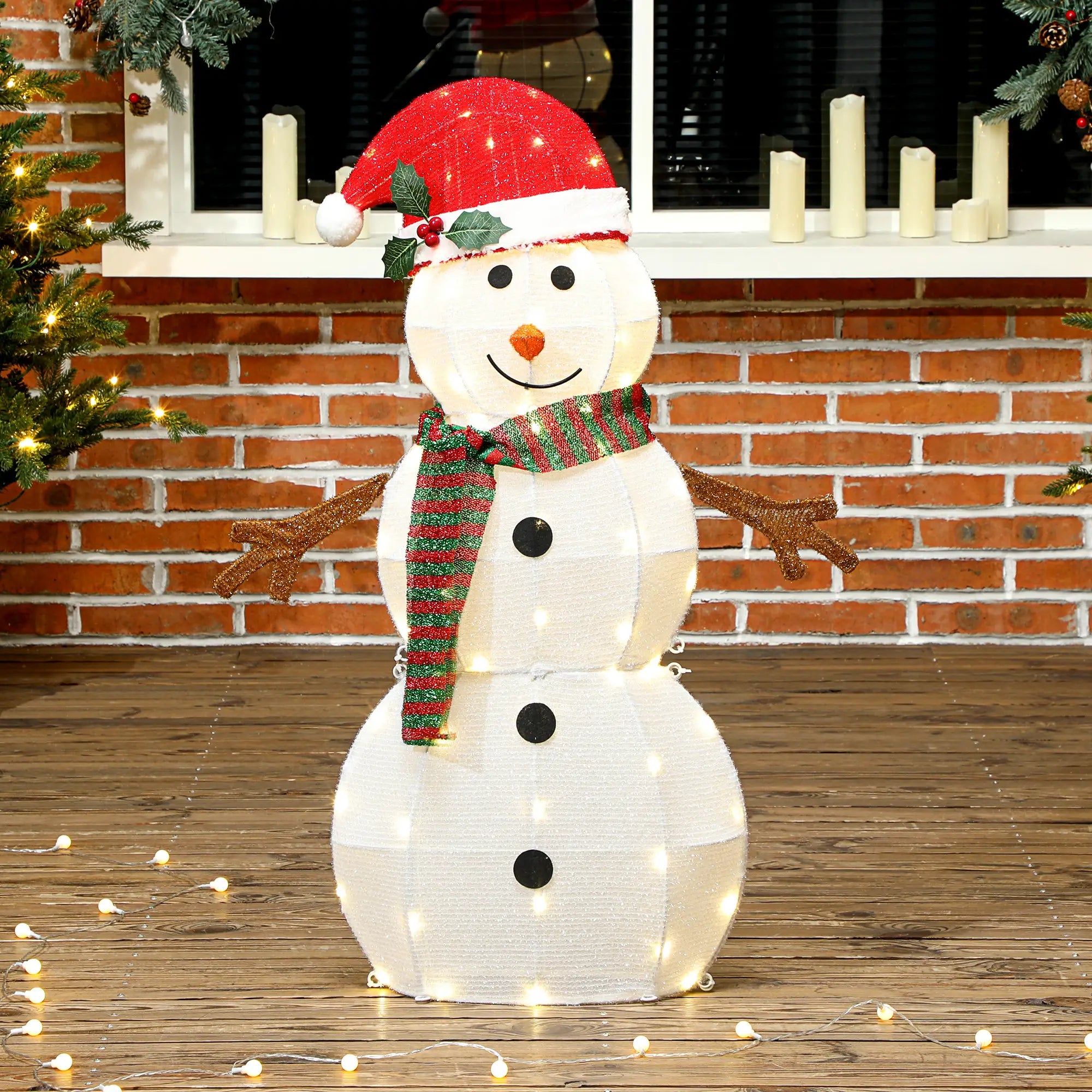 LED Christmas Snowman Decoration, Outdoor, IP44 Waterproof Christmas Decorations at Gallery Canada