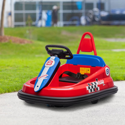 Kids Bumper Car, 6V 360° Rotation Electric Ride on Car, Twin Motors, Red Electric Toy Cars at Gallery Canada