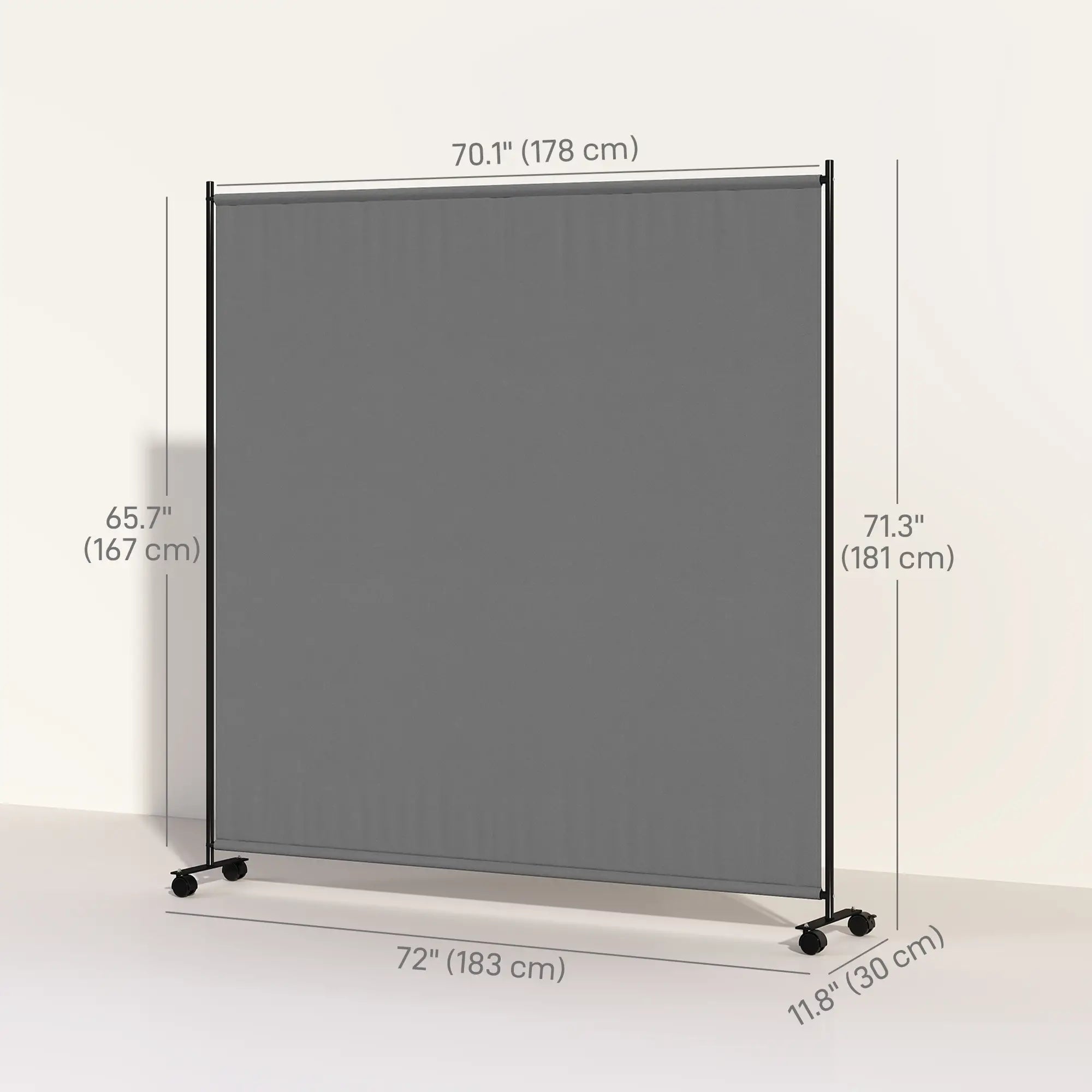 Outdoor Room Divider, Rolling Privacy Screen, 6ft Tall Side Awnings at Gallery Canada