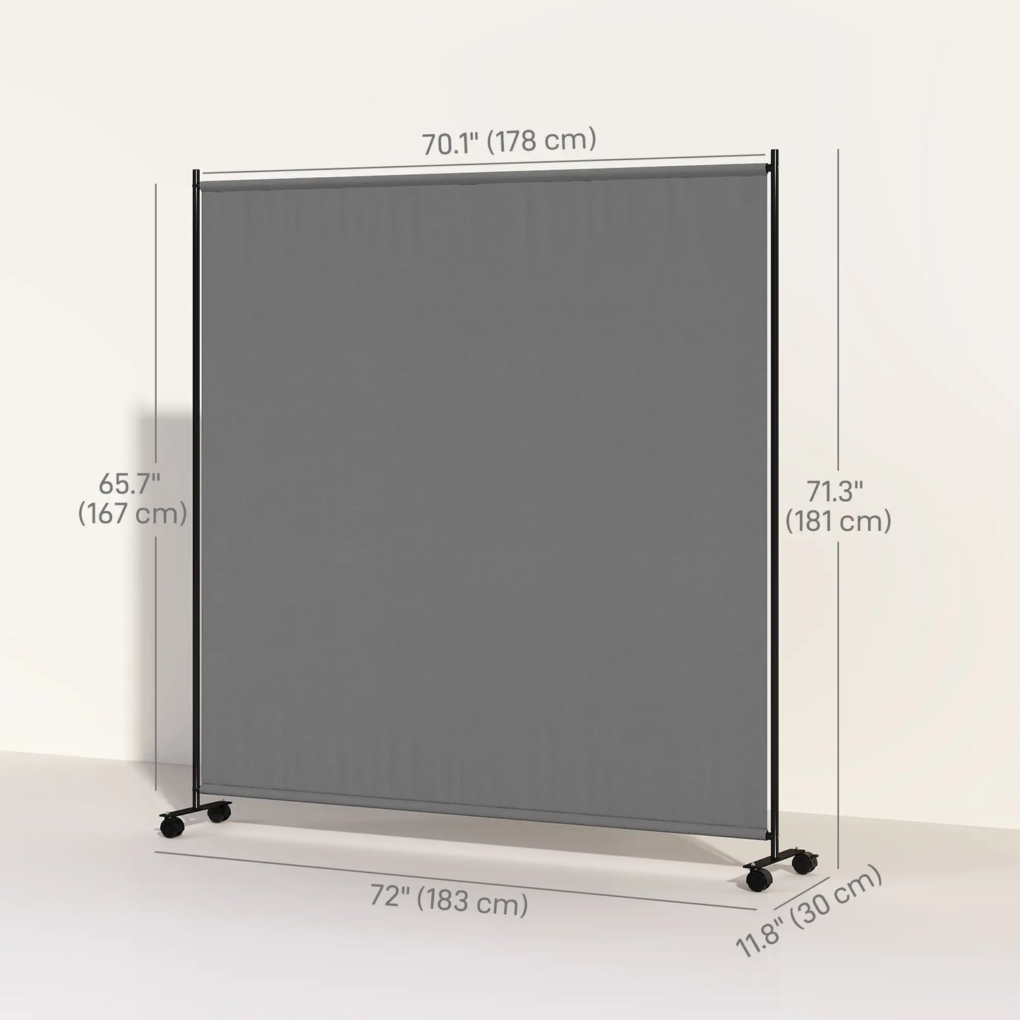 Outdoor Room Divider, Rolling Privacy Screen, 6ft Tall Side Awnings at Gallery Canada