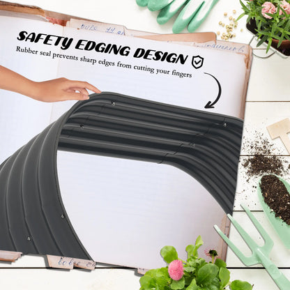 5.2'x3.6'x2.7' Outdoor Raised Garden Bed, 3-Tier Galvanized Planter Box, Grey Raised Garden Beds at Gallery Canada