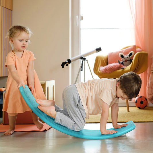 32.3" Planche d'équilibre, Planche oscillante pour enfants, 3-6 ans, Bleu