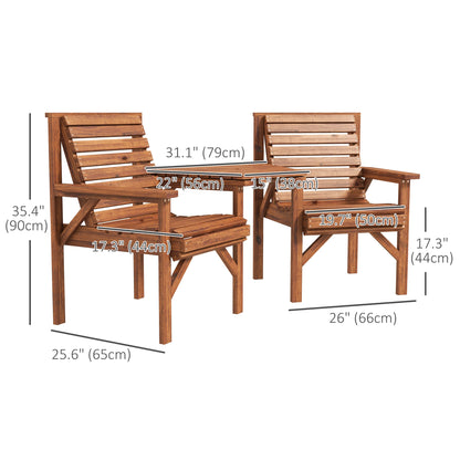3Pcs Outdoor Bench Set, Backyard, Balcony, Tan Brown Outdoor Benches at Gallery Canada