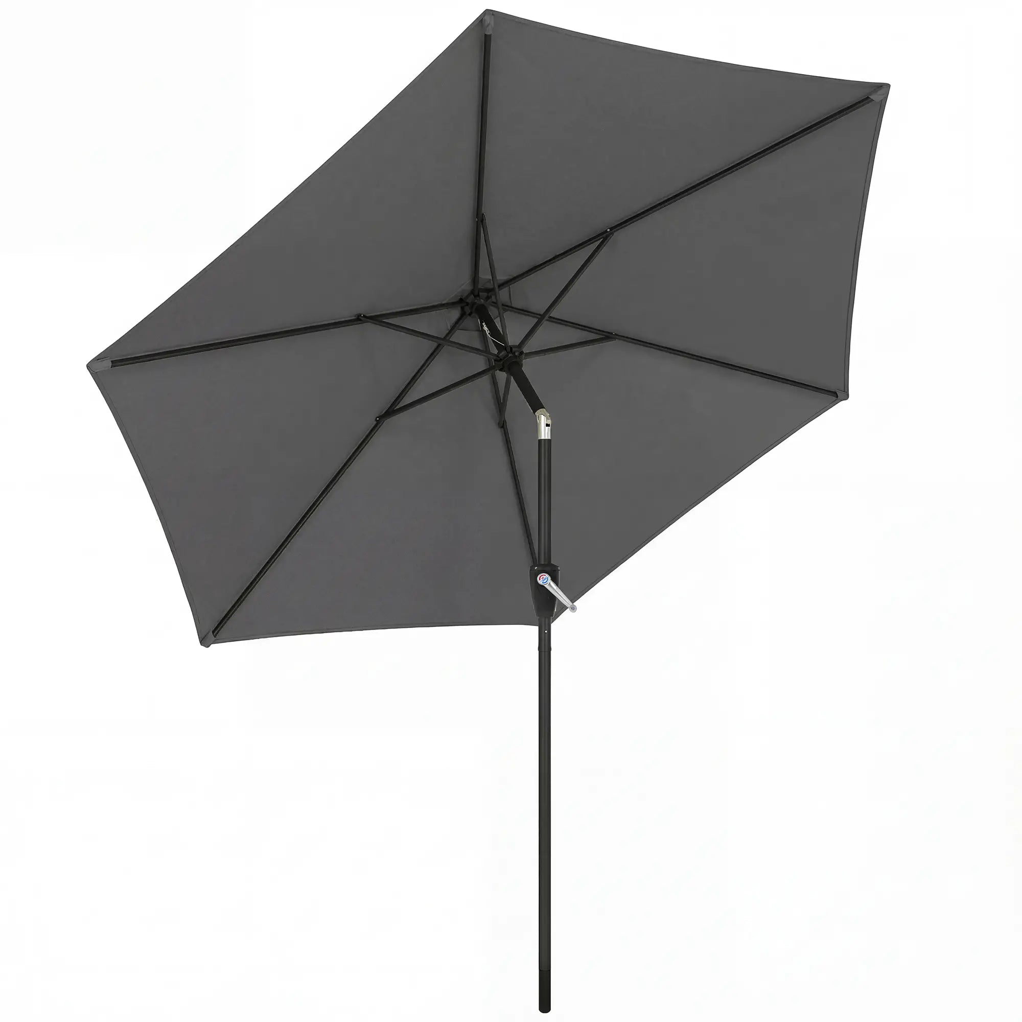 9FT Patio Umbrella, Outdoor Tilt Crank UV Protection Sun Umbrellas at Gallery Canada