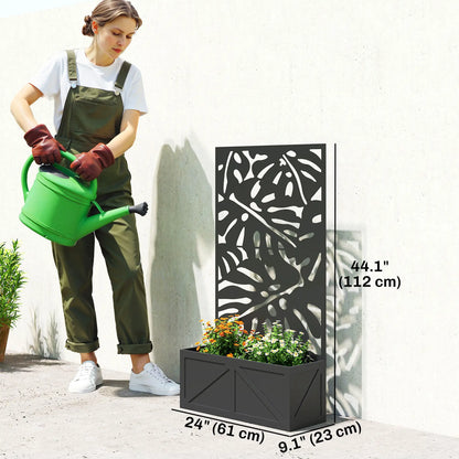 Metal Raised Garden Bed With Trellis, Freestanding Or Wall Mounted Galvanized Planter Boxes at Gallery Canada