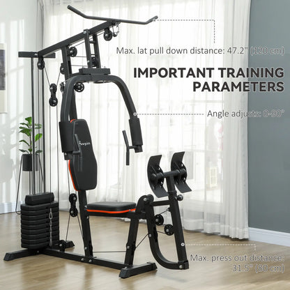 Home Gym Weights Machine, Multi Gym Lat Pulldown, Leg Workout, 99lbs Power Towers at Gallery Canada