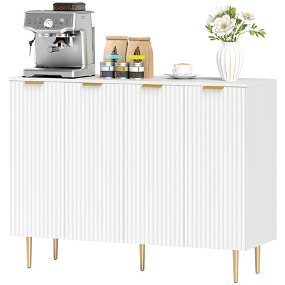 Modern Kitchen Storage Cabinet, Adjustable Shelves, White Bar Cabinets White at Gallery Canada