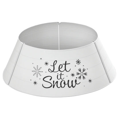 Metal Christmas Tree Collar, 26 Inch, Holiday Decoration, White Christmas Trees White at Gallery Canada