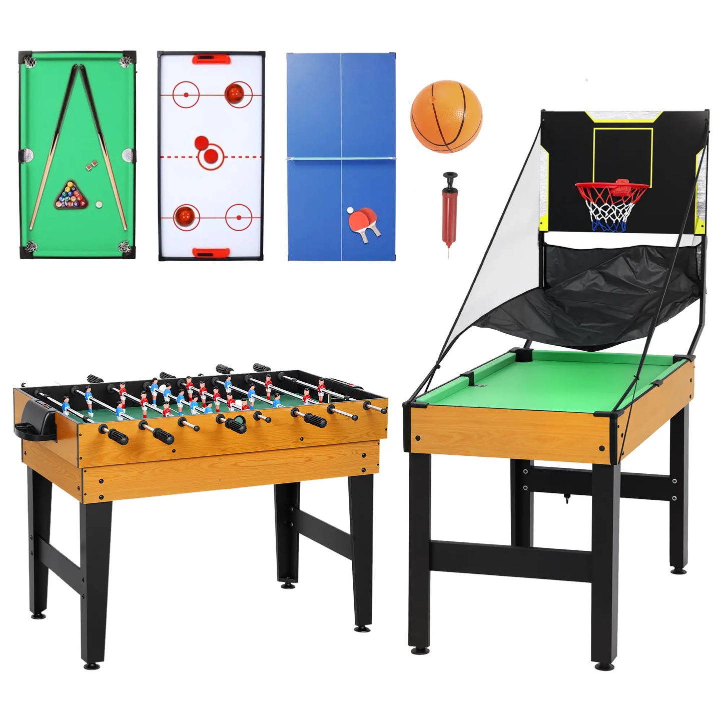 53 in 5-in-1 Multi Game Table, Foosball Pool Hockey Table Tennis Basketball Game Tables at Gallery Canada