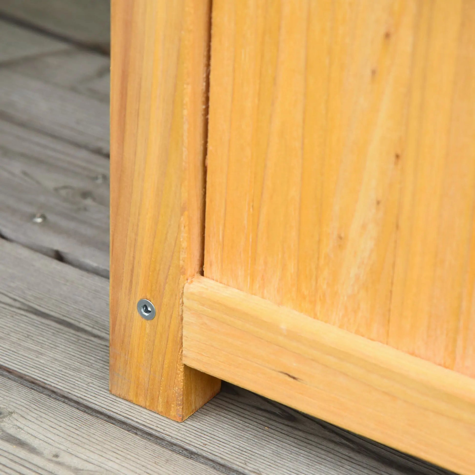 Set of 2 Raised Garden Beds with Trellis, Orange Wooden Planter Boxes at Gallery Canada