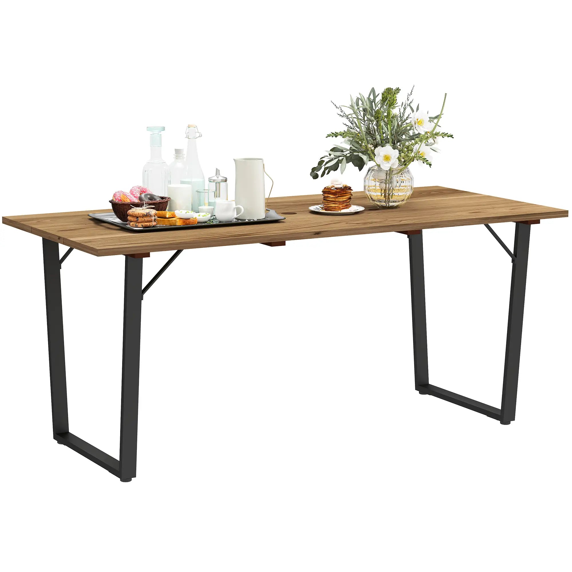 Wooden Outdoor Dining Table for 6, 2