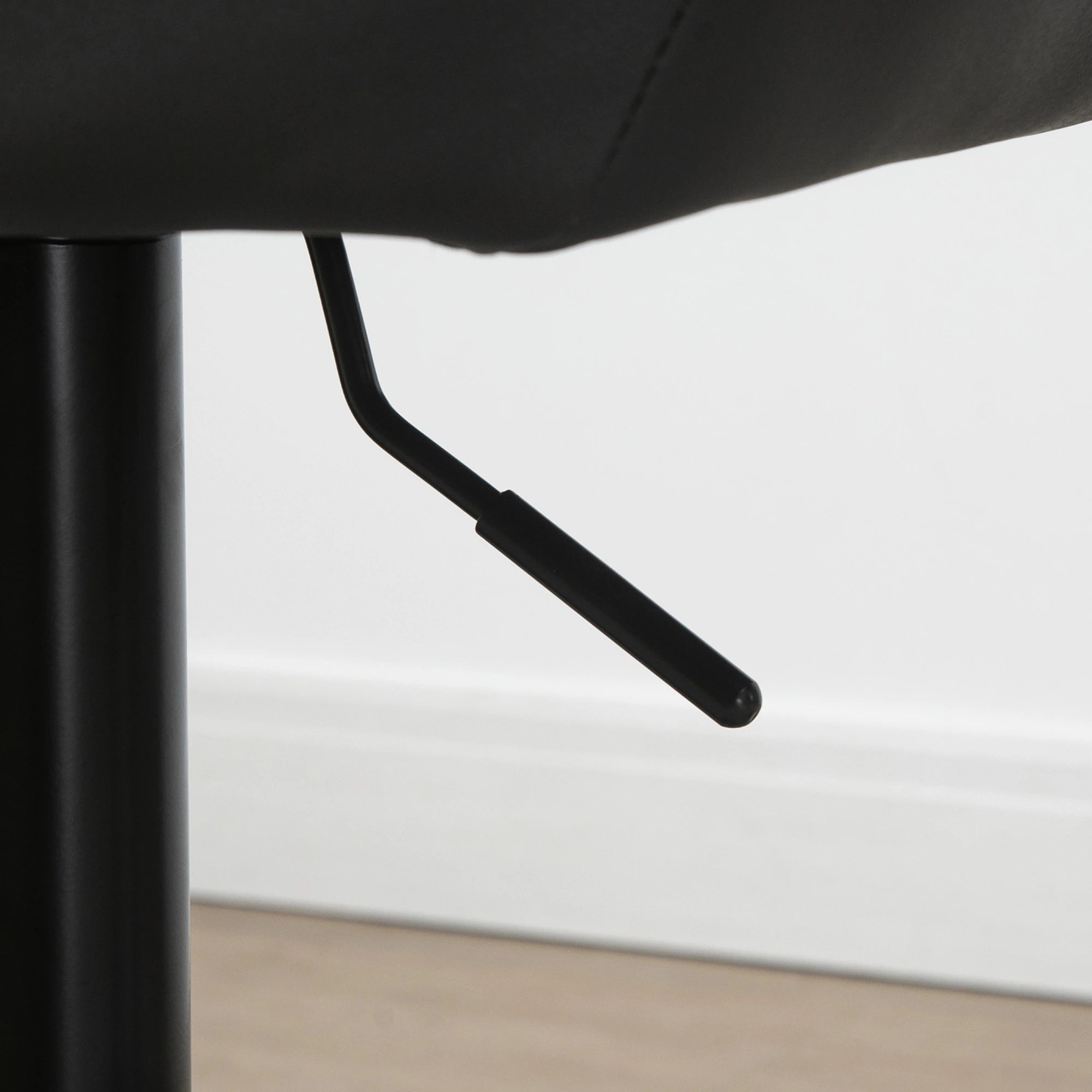 Swivel Barstools Set of 2, Adjustable Height, PU Leather, Grey Bar Stools at Gallery Canada