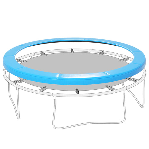 12ft Trampoline Replacement Pad, Spring Cover, EPE Foam, Light Blue