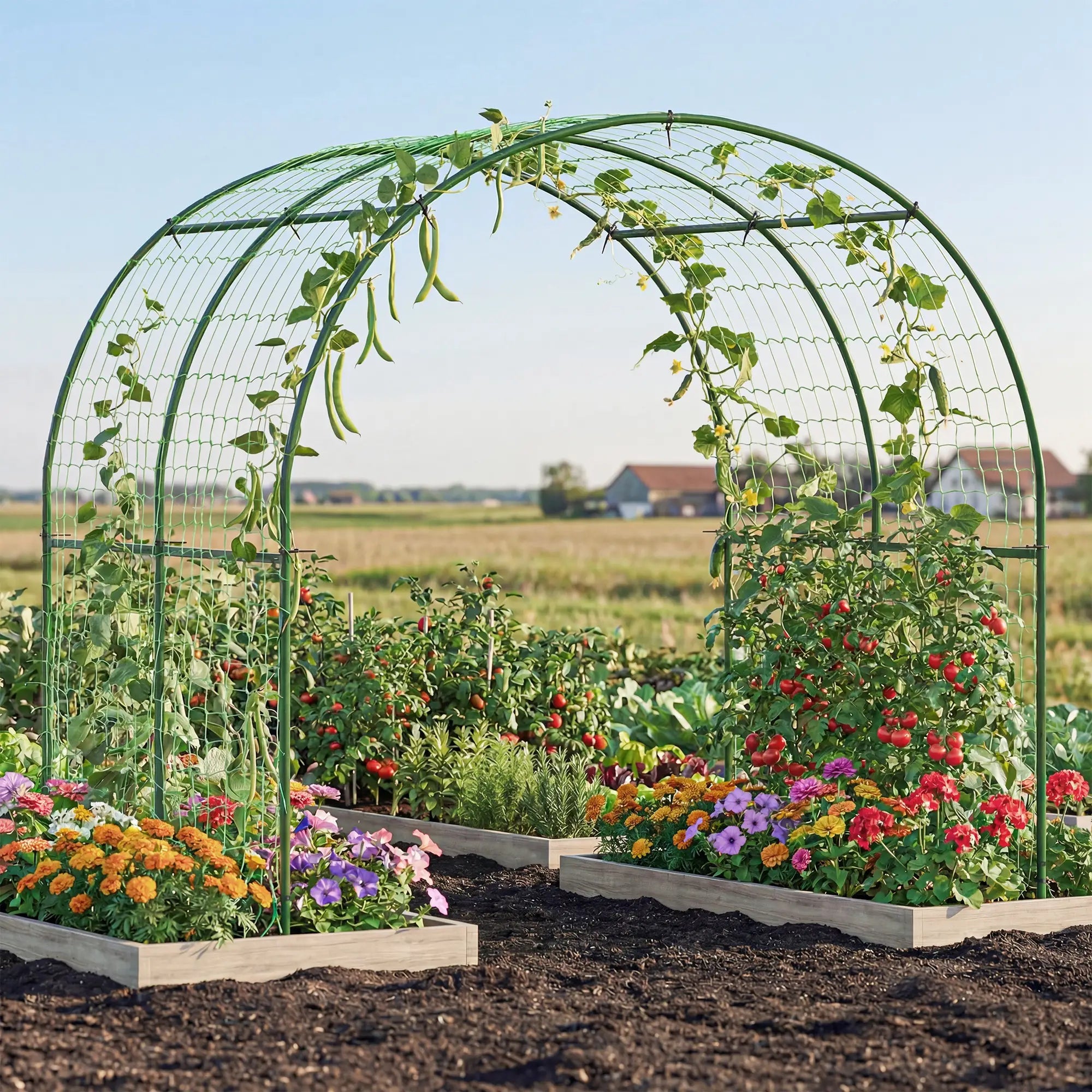 Garden Arch Trellis For Climbing Plants, 7.1FT Tall, Outdoor Plant Stands at Gallery Canada