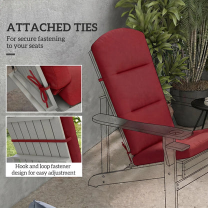 Adirondack Chair Replacement Cushion, Wine Red Patio Chair Cushions at Gallery Canada