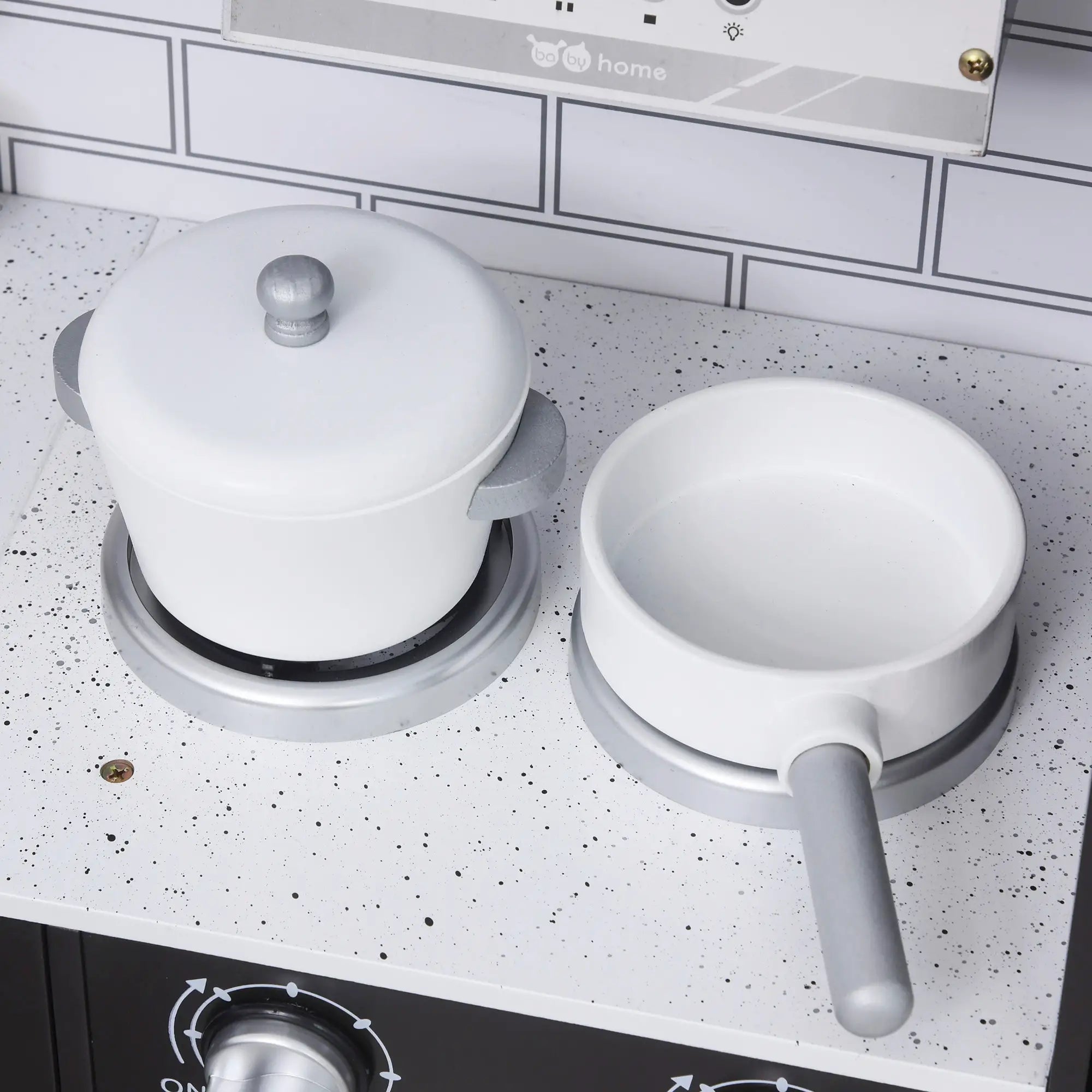 Kids Kitchen Play Set, Drinking Fountain, Microwave, Dark Brown Play Kitchen at Gallery Canada